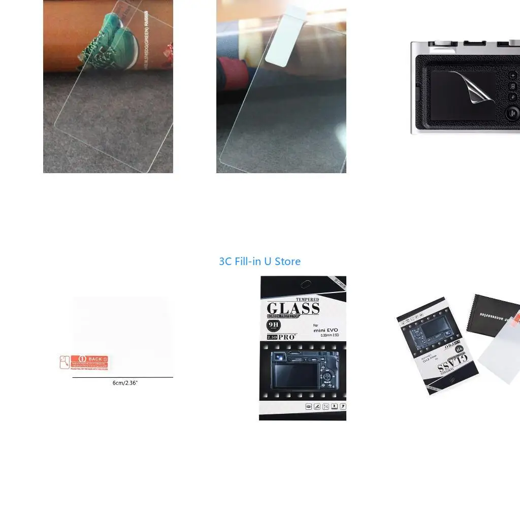 G8TA Screen Protector for Mini Film Retro Camera Tempered Glass