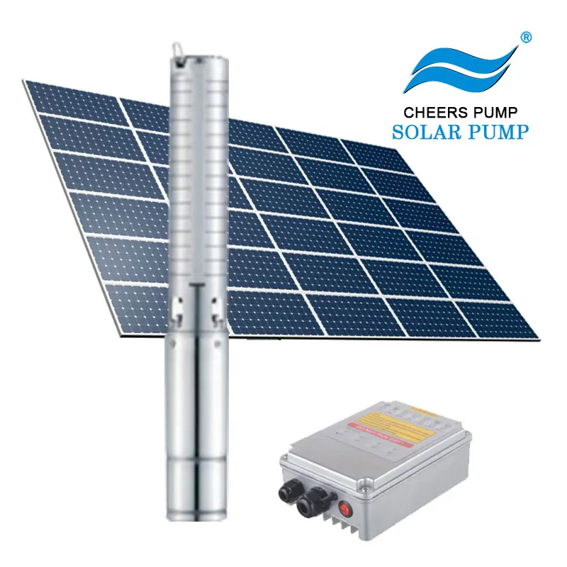 

high quality easy installation system bore solar submersible water pump for deep well