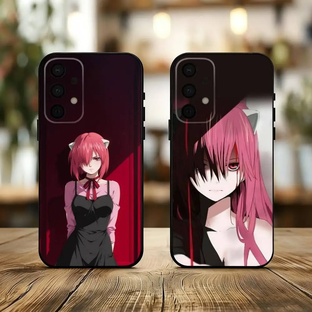 

E-Elfen Lied L-Lilium Lucy phone Case For Samsung Galaxy A73,A72,A71,A70,A53,A52,A51,Others Soft Black Shell
