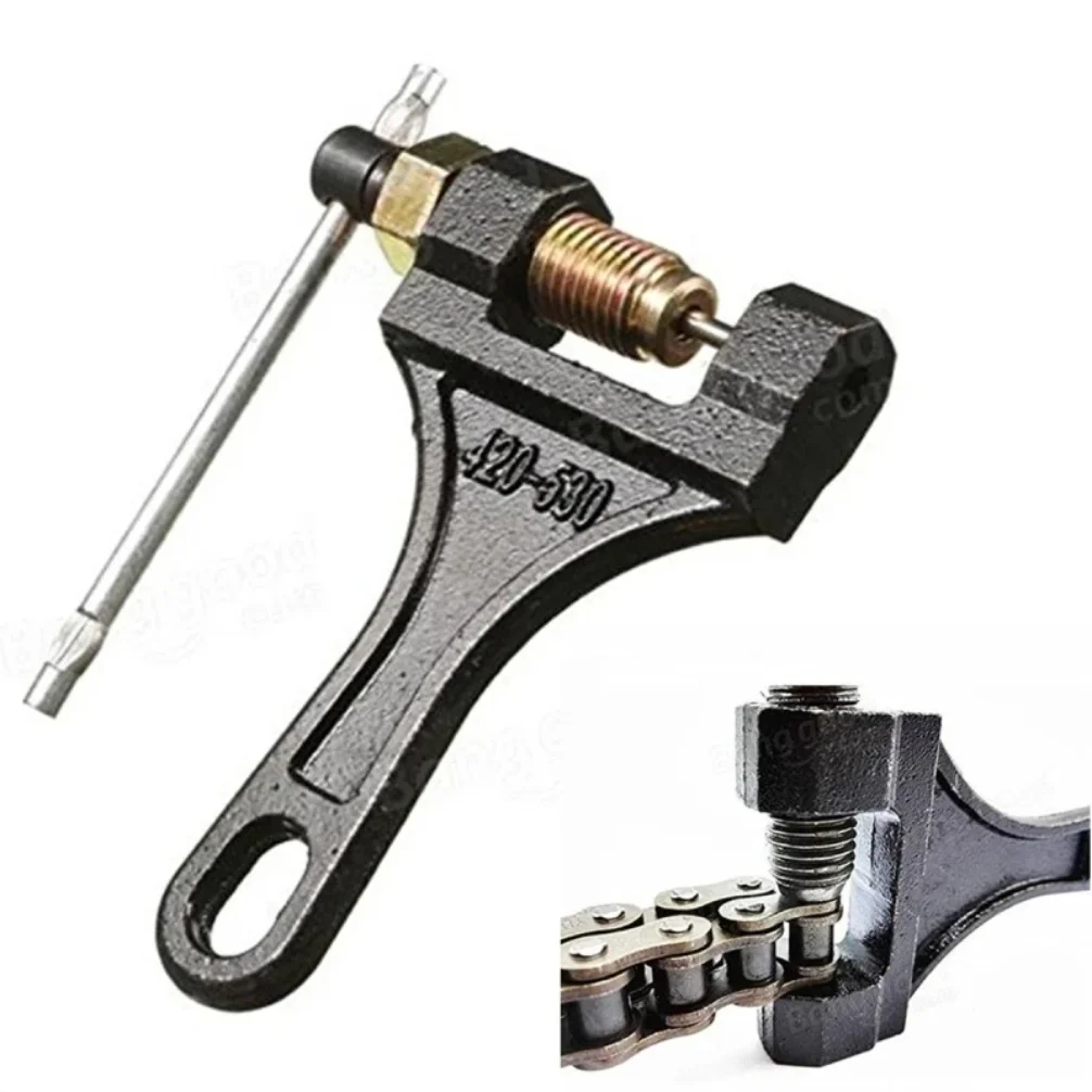 Outil de démontage de chaîne de moto, séparateur de maillons, outil de rivetage de chaîne de moto 420-530, outil de réparation de pièces de moto