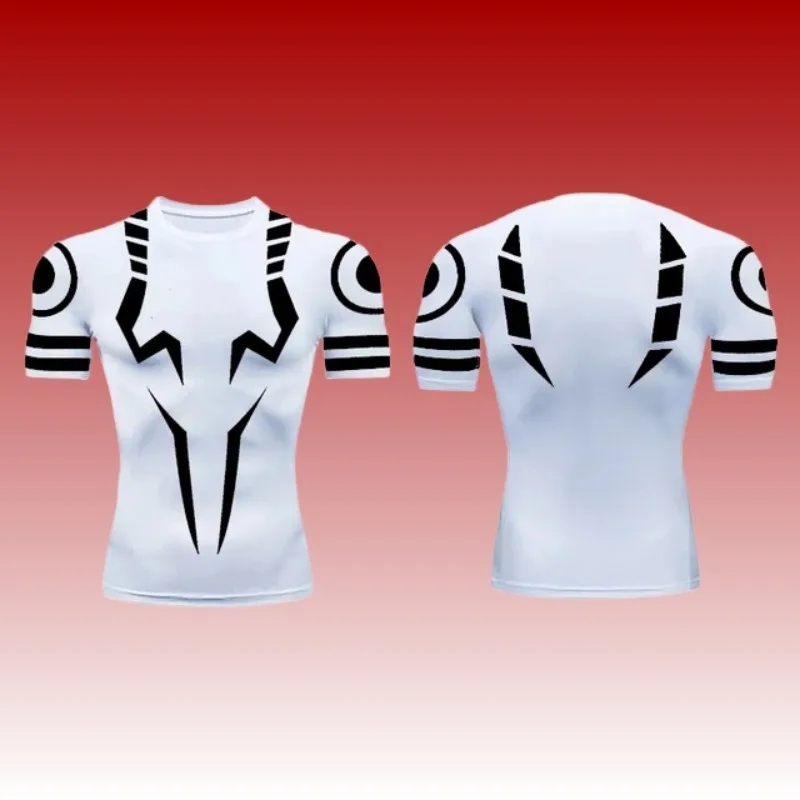 

MOTO-2025 Fashion New Men's Sports T-shirt Anime 3D Printing Fitness T-shirt