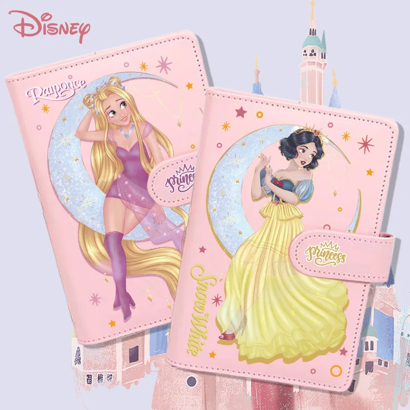 Disney śnieżnobiały notatnik Anime Aurora jaśmine roszpunka Mulan księżniczka dzieci codzienna książka Kawaii wiadomość książka prezent świąteczny