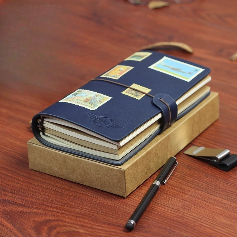 The New Korean Strap Creative Hand Ledger A6 Retro High-value Portable Travel Hand Ledger Practical Diary Student Notebook
