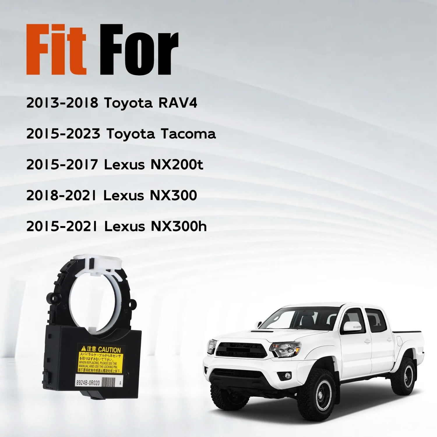 

Steering Angle Position Sensor For Toyota Tacoma 2015-2023 RAV4 2013-2018 Lexus NX200t NX300 NX300h 8924B-0R020 8924B-48010