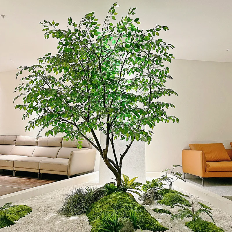 

Large artificial banyan tree, wishing tree, hotel indoor and outdoor landscaping, green decoration, wedding window display props