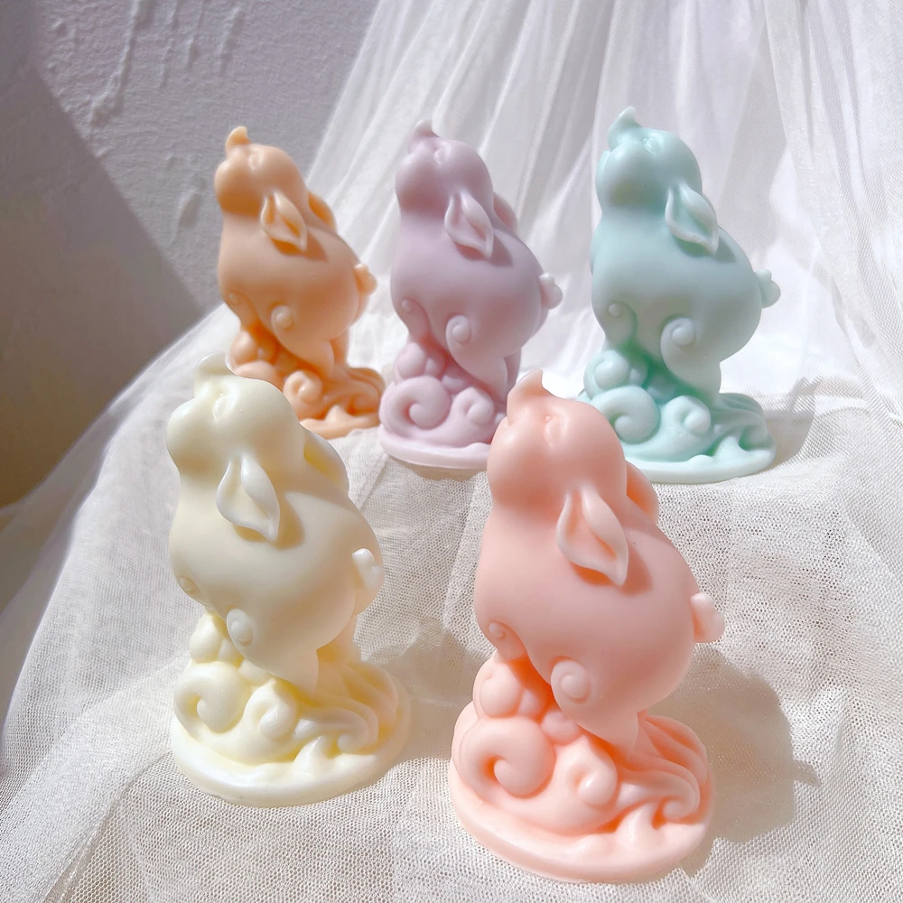 

Lovely Baby Pig Silicone Mold Cute Piggy Silicone Candle Mold Piglets Animal Wax Mould Soap Home Decor Gift