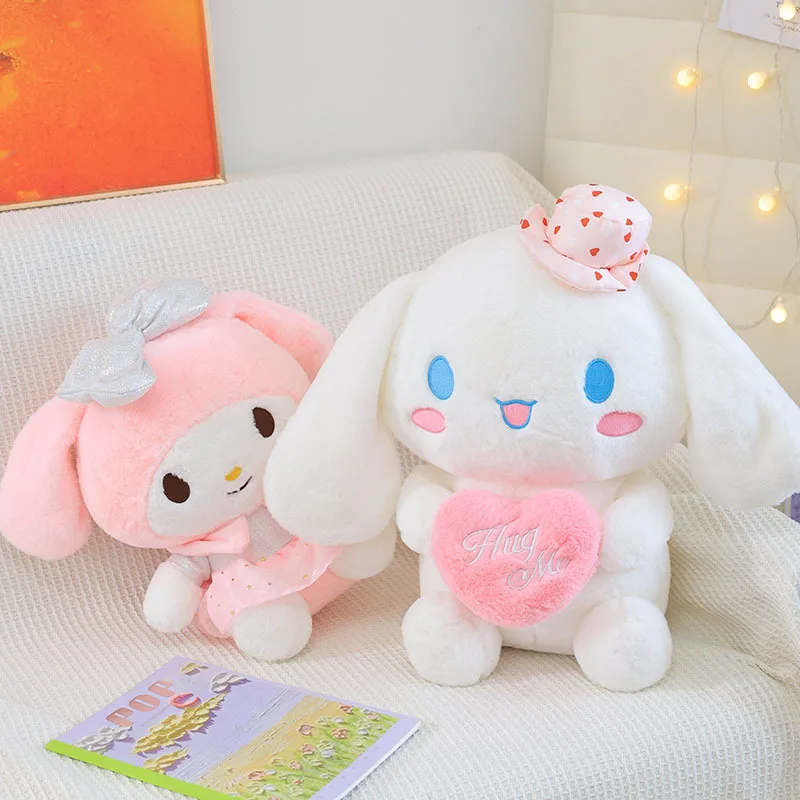 

New Anime Sanrio Cartoon Cinnamoroll My Melody Plush Toy Kawaii Stuffed Plushie Dolls Soft Pillow Room 33/45/55cm Toys Gifts