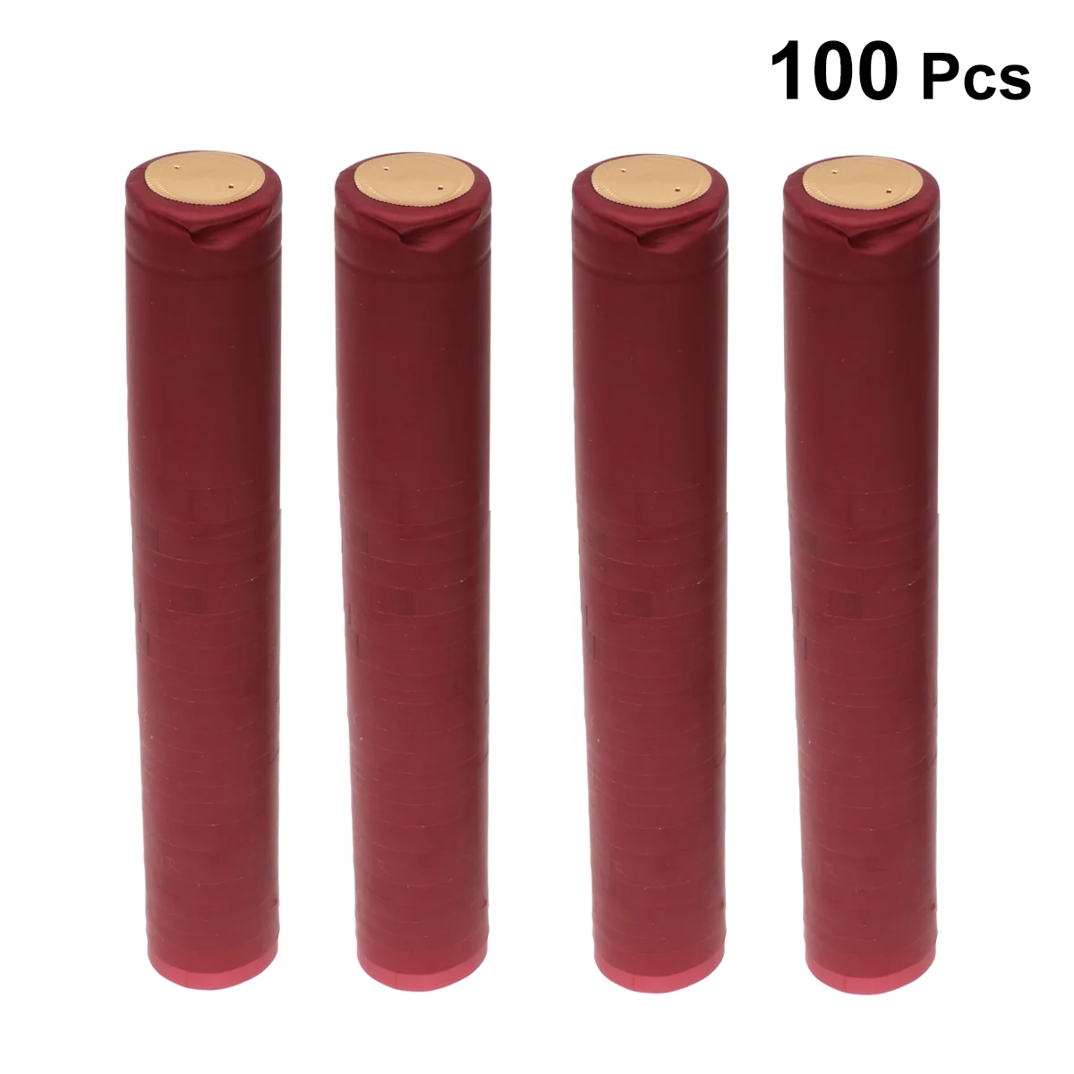 

100 шт., термоусадочные семейные аксессуары из ПВХ, колпачки, красная клеевая крышка, аксессуары для уплотнений для бутылок для домашнего пивоварения, роман