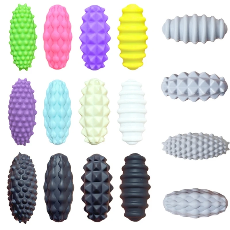 Giocattolo sensoriale magnetico da 4 pezzi con superfici strutturate per alleviare lo stress e lo sviluppo cognitivo delle mani