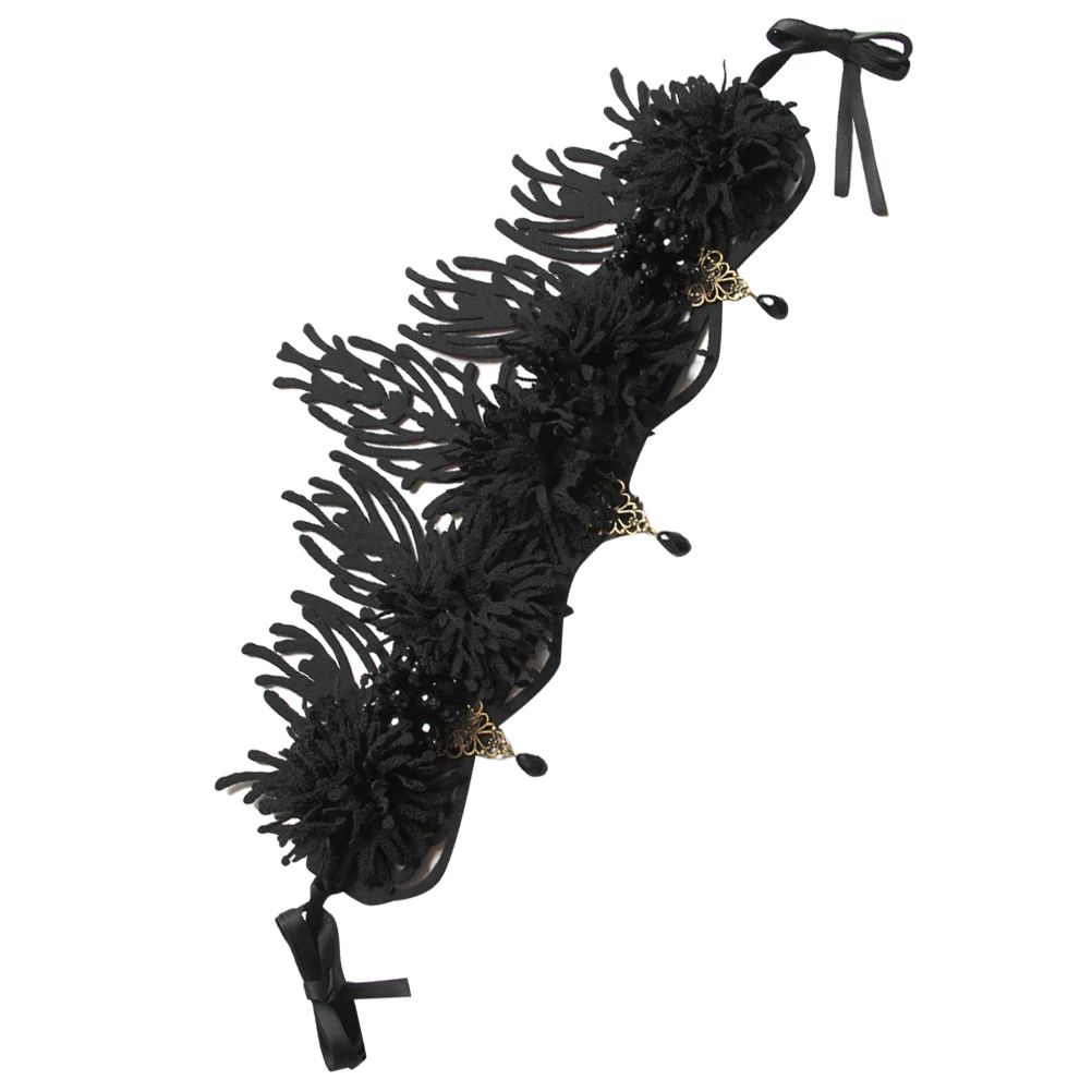 

Gothic Bridal Tiara Headb Black Halloween King Crown Women Hairb Gothic Hair Accessories Renaissance Headpiece Fantasy