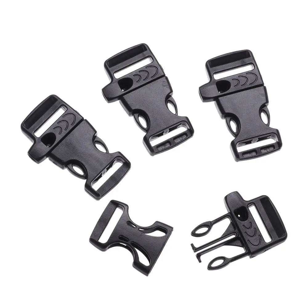 عالية الجودة منحني أداة الطوارئ في الهواء الطلق سوار حزام Paracord اكسسوارات الجانب الإصدار مشبك بقاء صافرة أبازيم