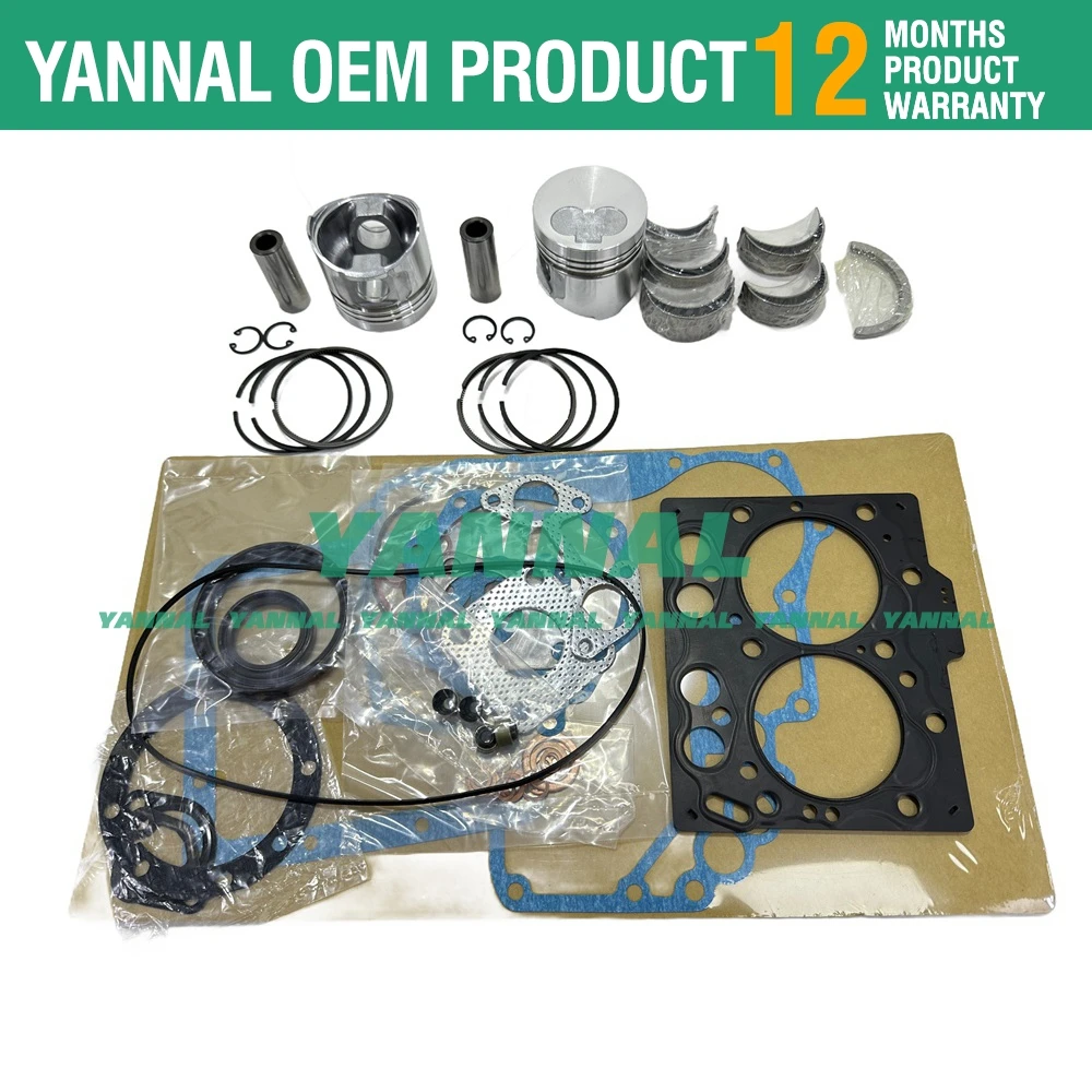 2TNE68 Overhaul Rebuild Kit For Yanmar Engine B08-3 VIO10 PC03-2 Excavator HN-1A HN-2 Spare Parts