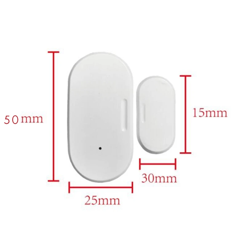 Promoção! Tuya Zigbee-Sensor Inteligente de Porta e Janela, Domótica, Proteção de Segurança, Smartlife APP, Alarme Remoto, Pu em Tempo Real, 4x