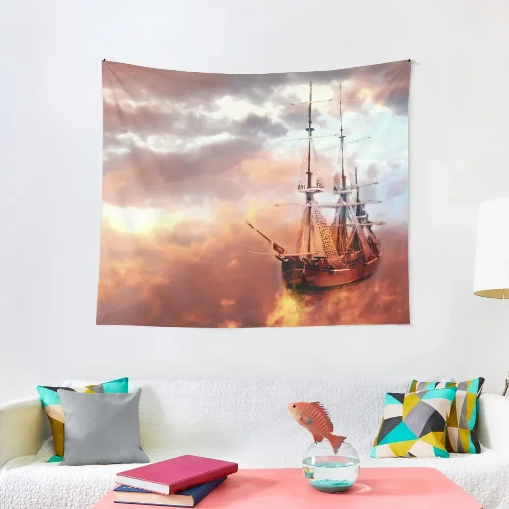 

Neverland Ship (Colour) Tapestry Carpet On The Wall Hanging Wall Room Aesthetic Home Decorations Aesthetic Tapestry