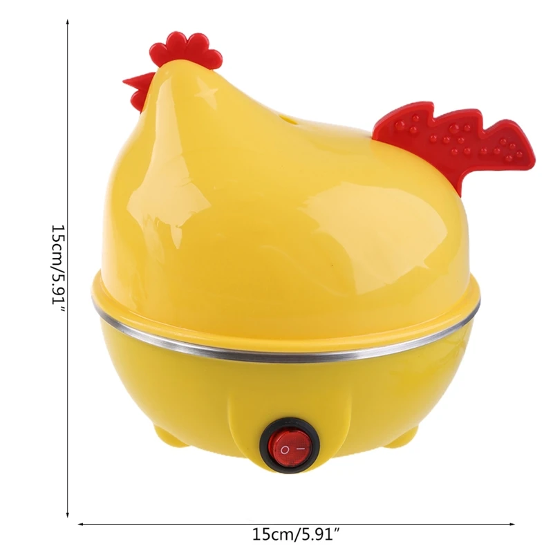 Electric Egg Steamer 7 Egg Capacity Electric Egg Cooker for Hard Boiled Eggs Multi-function Cartoon Hen Egg Boiler Drop Shipping