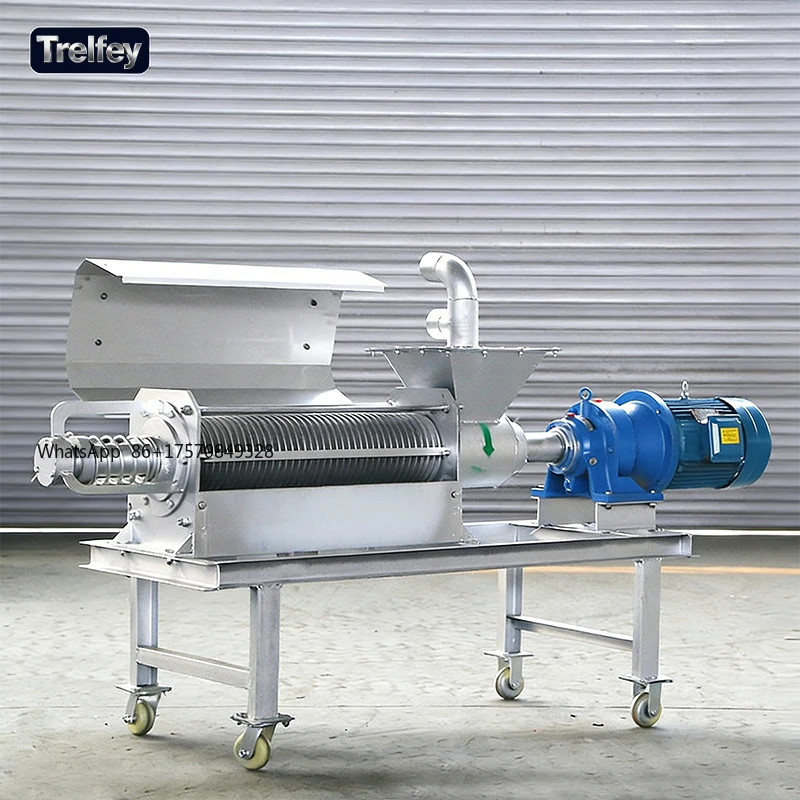

High Pressure Screw Press Manure Separator for Cow Dung Liquid Solid Separation Farm Waste Recycling