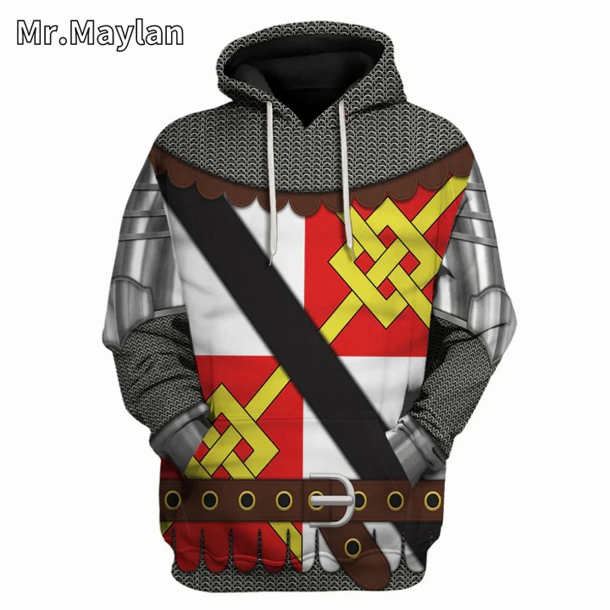 

Medieval Knights Armor Cosplay Costume 3D Print Unisex Hoodie Men Sweatshirt Streetwear Zip Pullover Casual Jacket Tracksuits-17