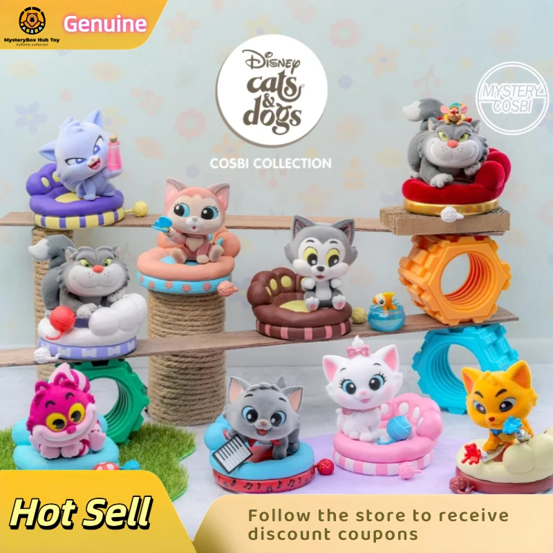 

Genuine Hot Toys Cat Party Blind Box Anime Character Mary Cat Lucifer Mini Doll Model Decoration Handmade Holiday Birthday Gifts