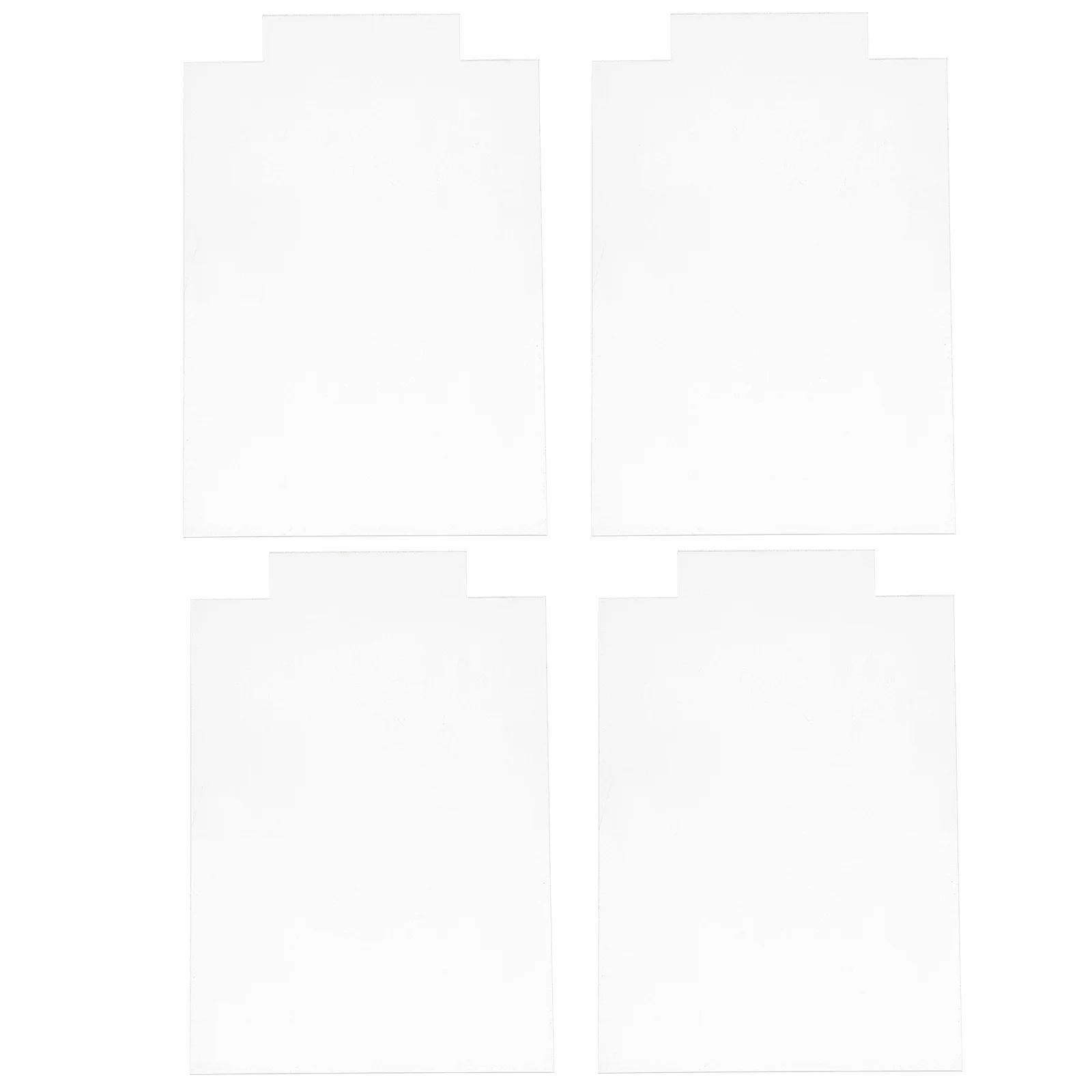 

4pcs Clear Acrylic Led Light Base High Transparency Durable Sign Display For Bars Exhibitions Easy Install Modern