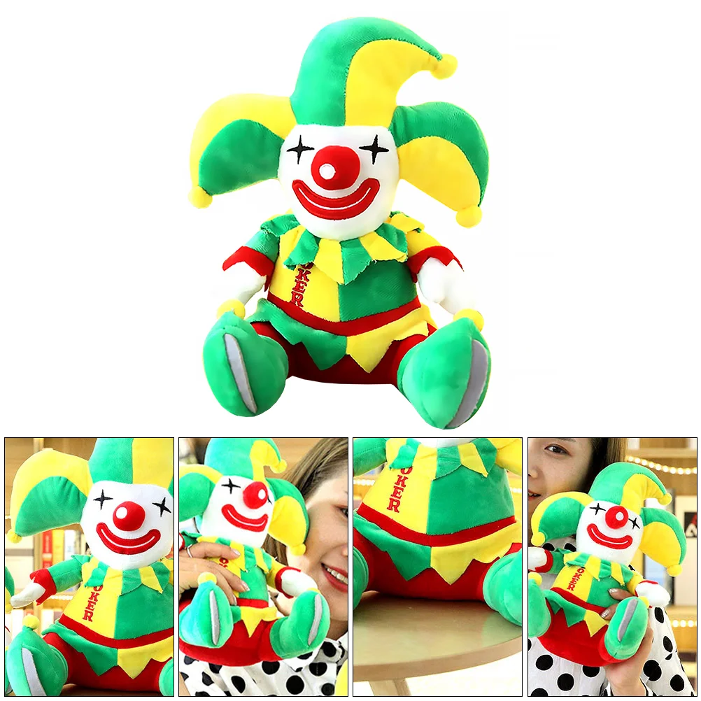 Halloween Plush Cotton Kids' Desktop nament Living Room Halloween Clown Plush Clown nament Accessory Soft Toy Puppet