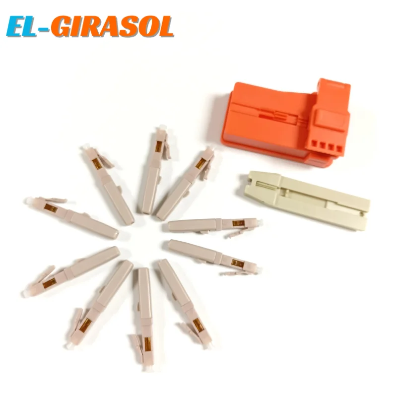 

100% Original LC UPC Multimode Fiber Optic Fast Connectors LC MM Fiber Optic Quick Connectors Adapter for FTTH 0.9/2.0/3.0mm