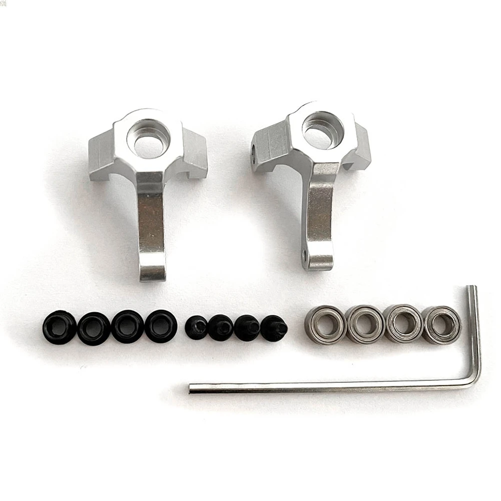 A37T-Metal RC Car Accessories Steering Block Steering Cup For HAIBOXING HBX 2098B 1/24 RC Car Upgrades Parts Accessories Silver