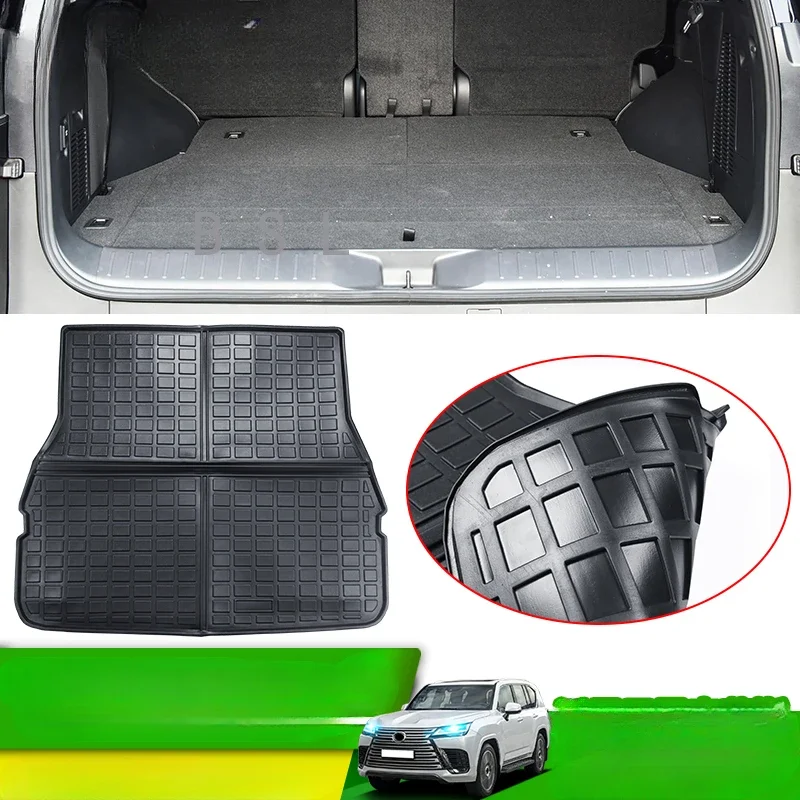 For 2022 2023 Lexus 600 Lx600 Car Trunk Tail box mat LX 600 Interior Decoration Upgrade Accessories Waterproof Carpet