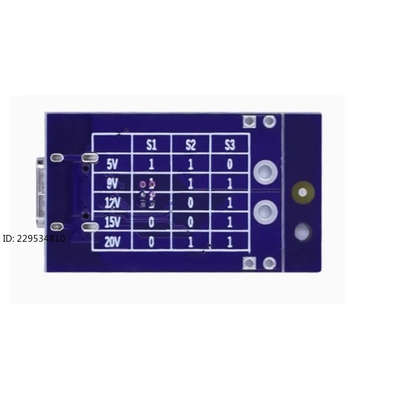 10Pc fast charging trigger, support 5V 9V 12V 15V 20V fixed voltage output