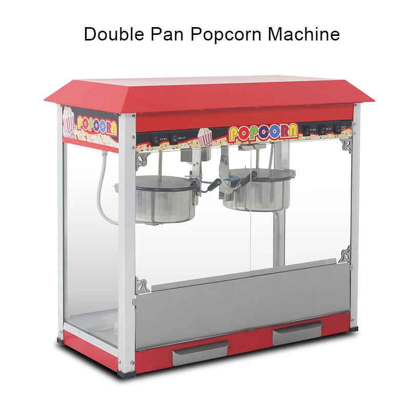 Commercial stainless steel double boiler caramel sweet popcorn machine for sale