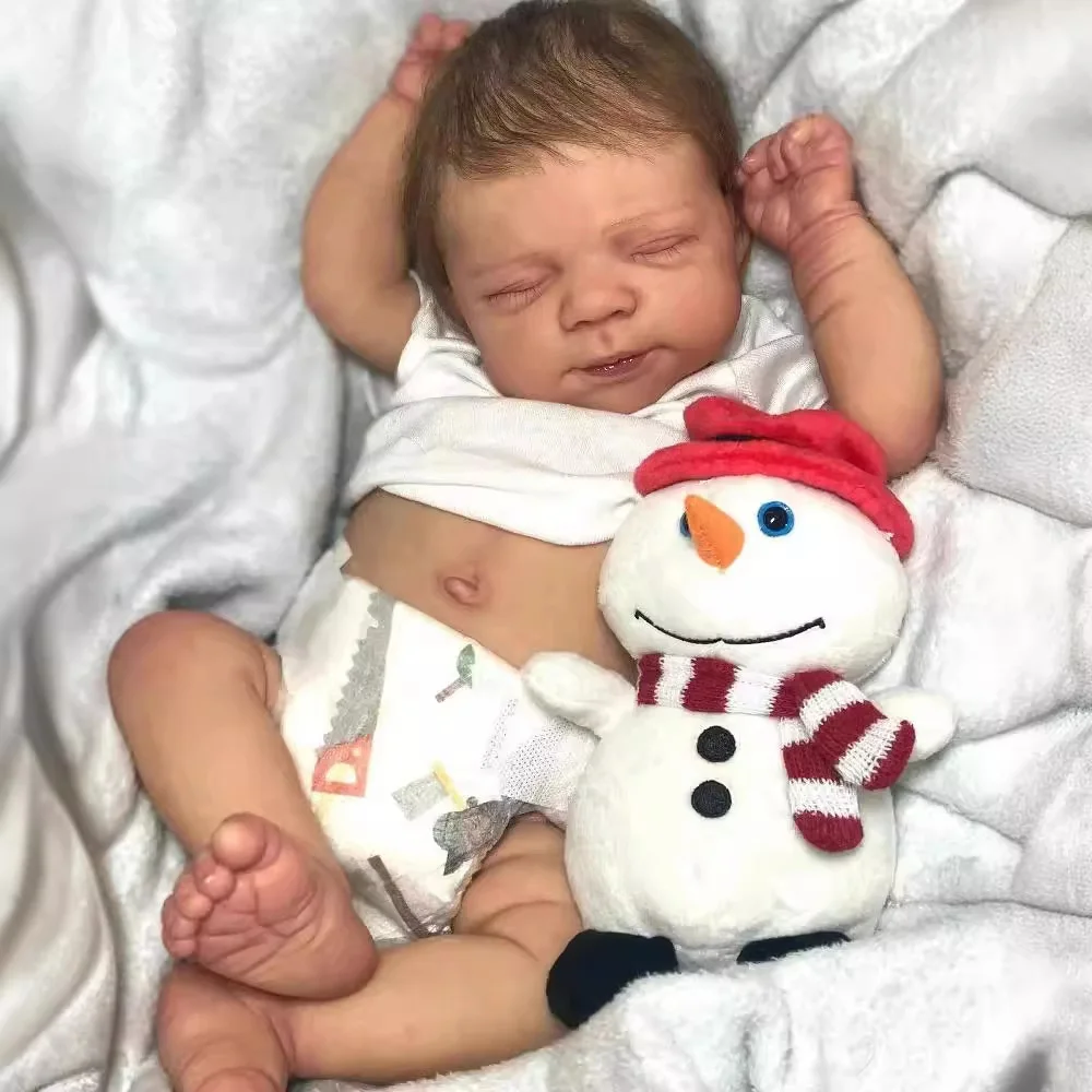 

Risbecko 19 inch Already Painted Finished Reborn Baby Doll - Handmade Reborn Preemie Baby Newborn Kids Toy Gift Girl Dolls