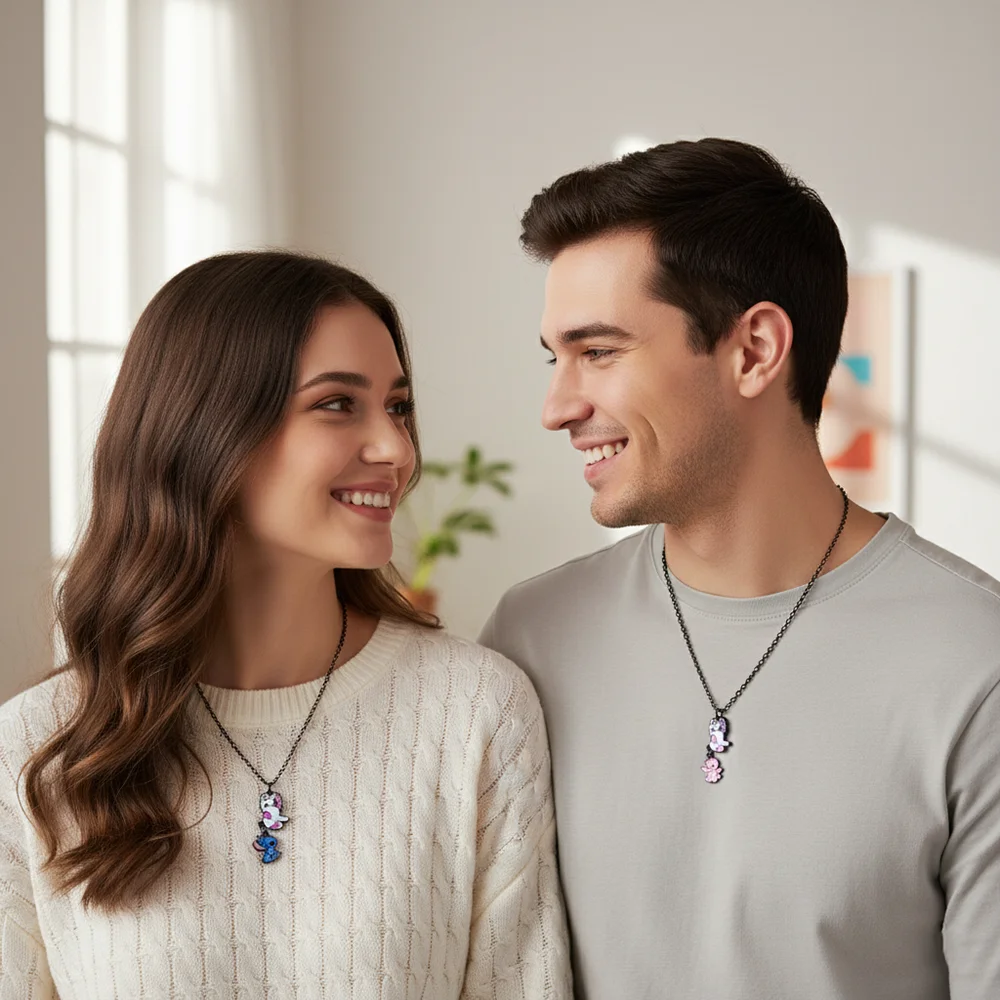 

1 пара милых металлических подвесок с нашивкой «Кошка-Ангел» и ожерельем из смолы, ювелирные изделия из сплава