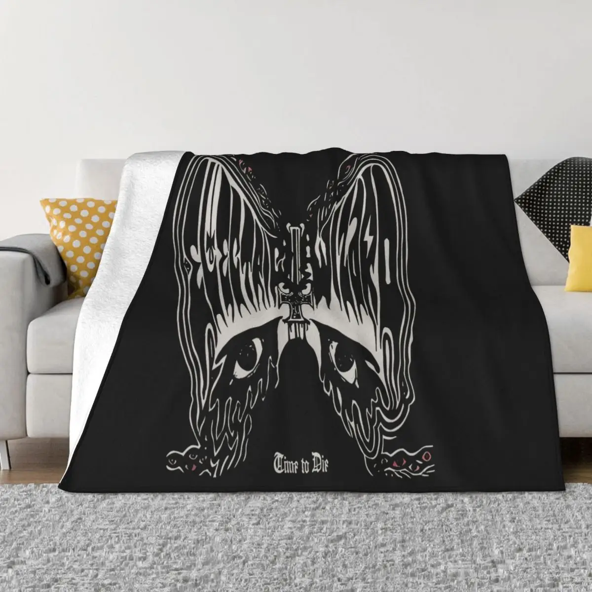 Vintage Styles Electric Wizard Time To Die 1 Home Bed Blanket Couple Blankets Blankets And Throws Throw Blanket