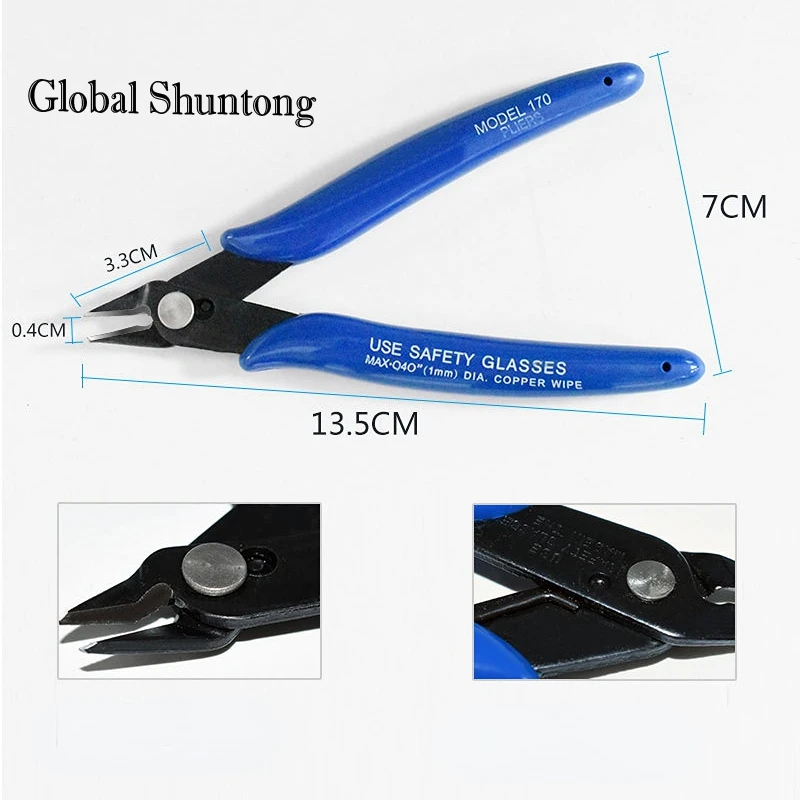 Electrician Durable Chisel Tool Pliers 170 Mini Cutting Nippers  Electrical Wire Cable  Cutter Diagonal