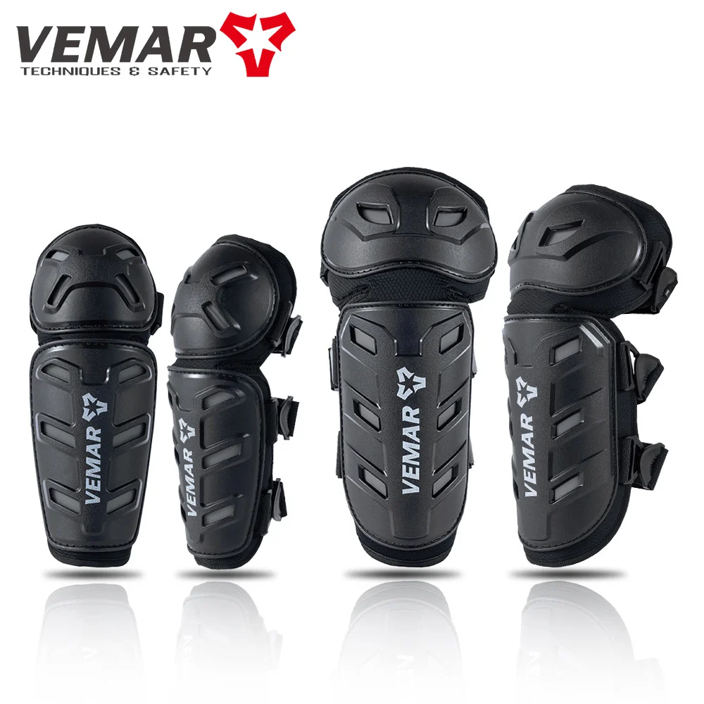 Motorcycle Knee Elbow Pads Men Anti-impact 2 in 1 Protector Adjustable Motocross Knee Protection Armor Racing Protective Gear