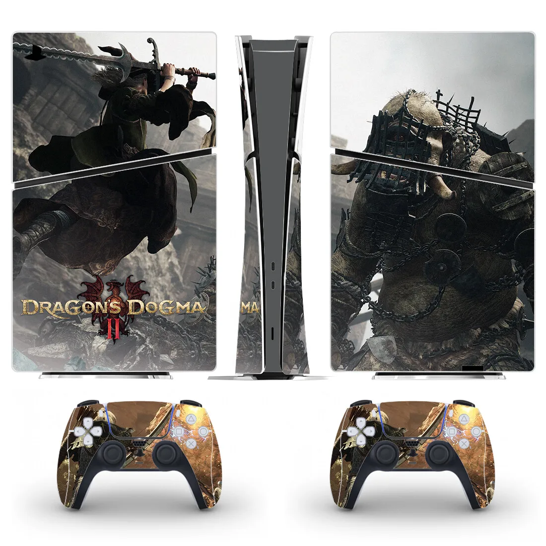 Dragon's Dogma PS5 Slim Digital Skin Sticker Protector Decal Cover for Console Controller PS5 Slim Sticker Vinyl