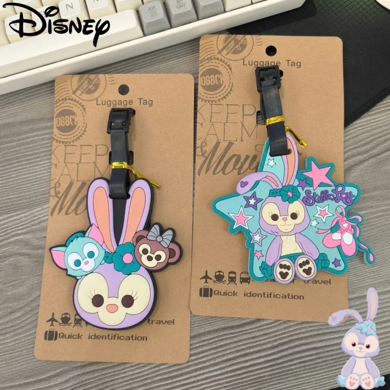 Sweet Disney Series StellaLou Cute Cartoon Pattern Luggage Tag for Men and Women, Creative, Fashionable, and Portable for Travel
