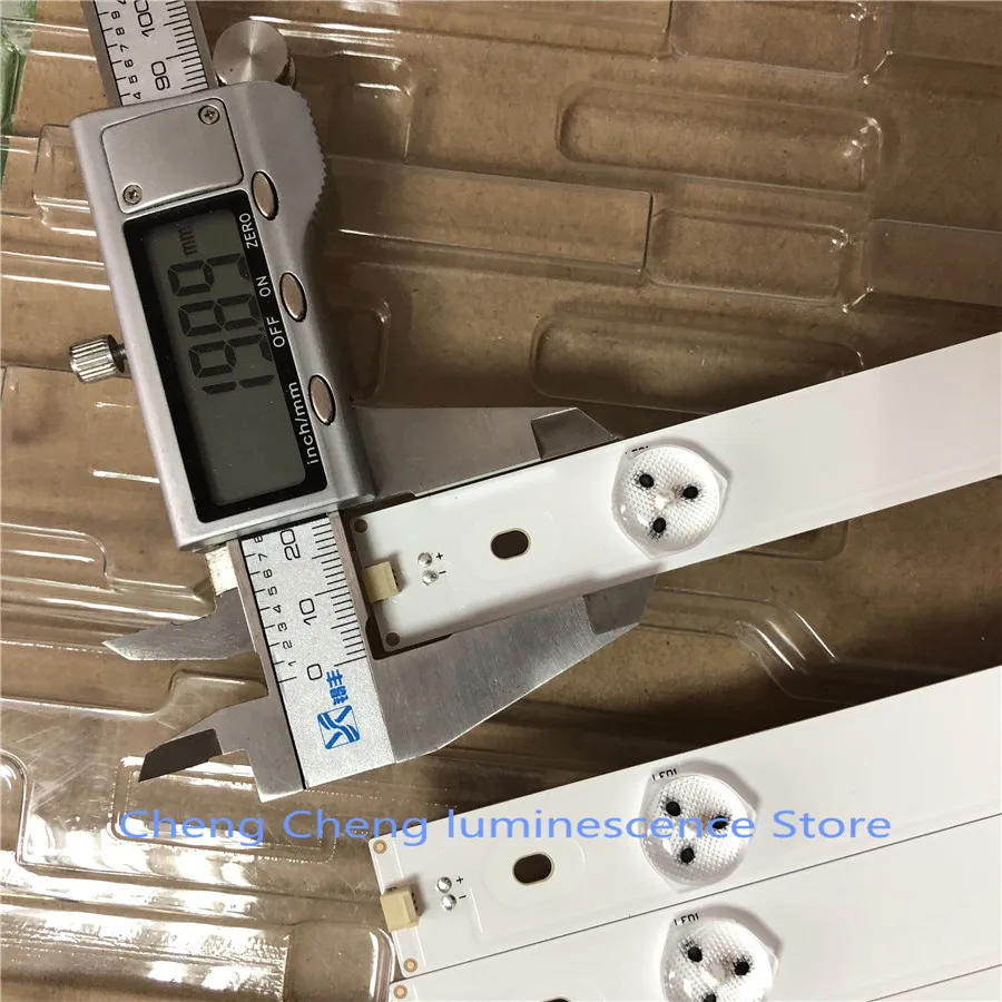 11 PCS 493mm LED strip 5leds For Hi sense 50'' TV E257384 SVH500A24 5LED Rev06 140303 T500HVN07.1 HD500DF-B54 LTDN50K220WSD image 4