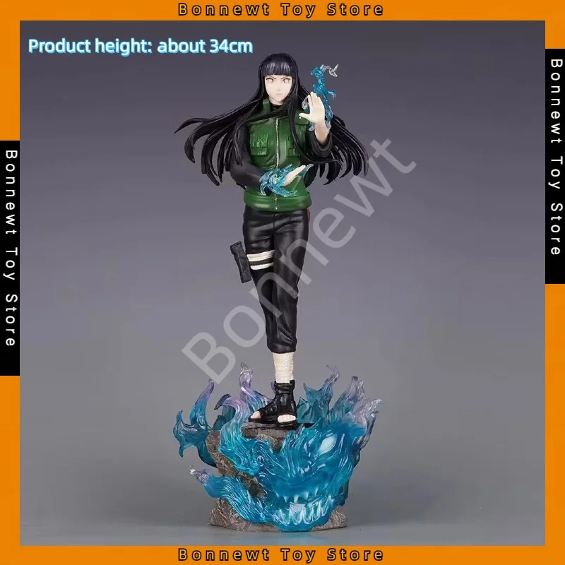 34cm Naruto Figures GK Hyuga Hinata Action Figures PVC Anime Model Collection Statue Toys Perimeter Birthday Gifts