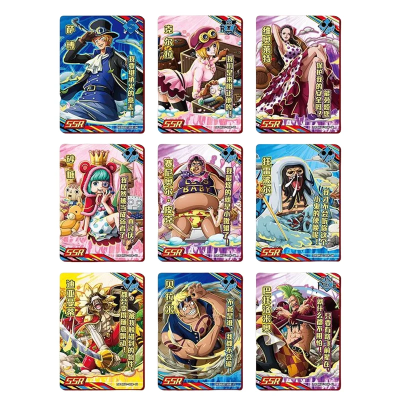 One Piece Collection Card Luffy Zoro Shanks UR SER SSR SR Rare Character Trading Collectible Card Toy Children\'s Birthday Gift