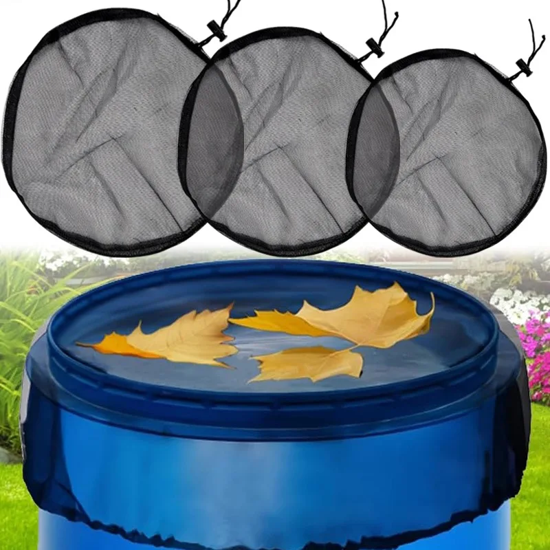 Outdoor Mesh Covers Netting For Rain Barrels Insect Proof Mesh Cover Rain Water Collection Buckets Cover Gardening Supplies