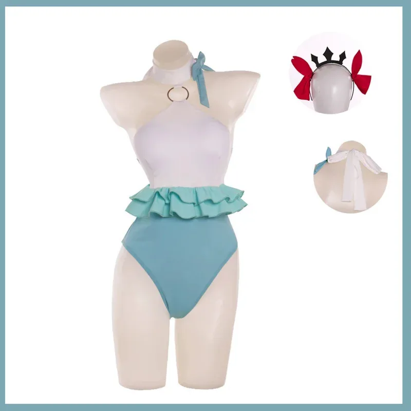 Игра Fate/Grand Order Ereshkigal Irkalla Косплей Костюм Лансер Летний купальник Комбинезоны Парик Женский сексуальный костюм бикини для пляжной вечеринки