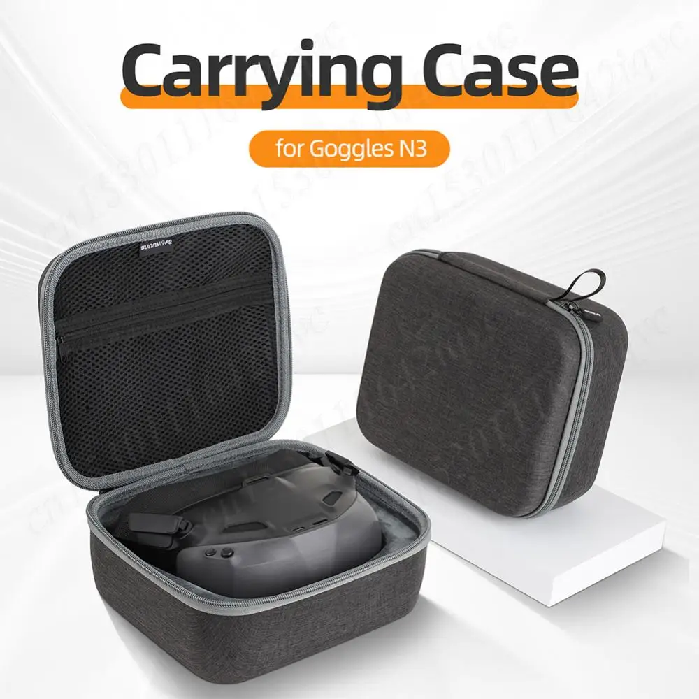 Estojo de transporte portátil para dji neo goggles n3 organizador saco de armazenamento à prova de choque caso protetor saco de viagem para dji óculos n3