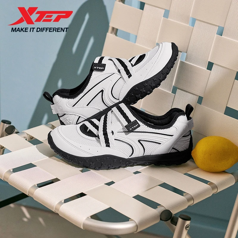 

Уличная обувь Xtep Basque 3.0, женская обувь типа Мэри Джейн, мягкая, впитывающая пот, модная, для отдыха, с легкой подошвой, противоскользящая, 874218320011