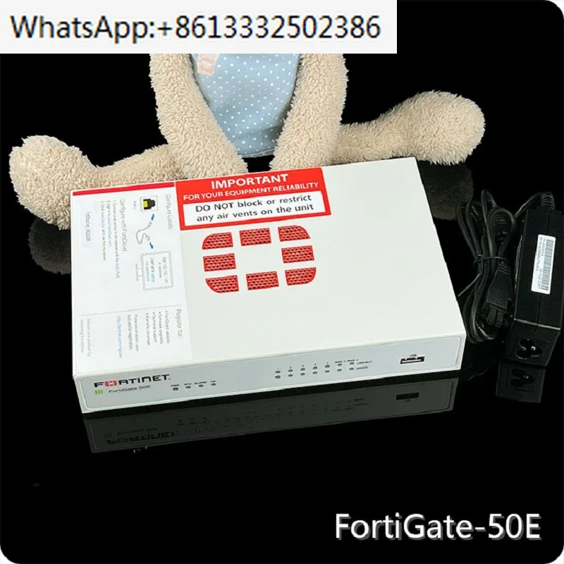 جدار الحماية FortiGate 50E Fortinet الجديد بنسبة 95%، فرع المؤسسة VPN، يدعم 40 شخصًا عبر الإنترنت FG-50E