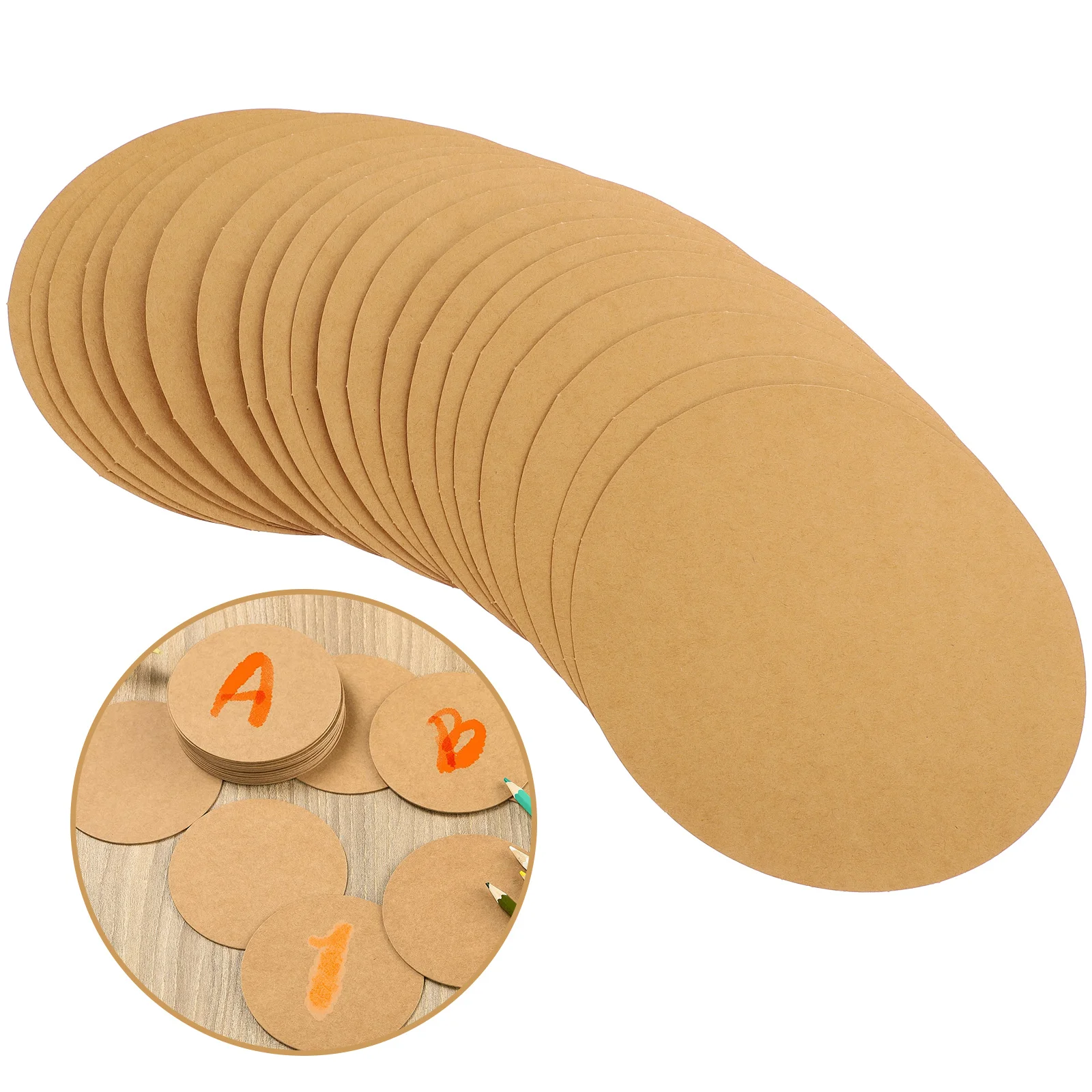 

40Pcs Round DIY Art Paper Card Painting Cardboard Drawing Board for Graffiti and Sketching Art Paper Card DIY Cardstocks