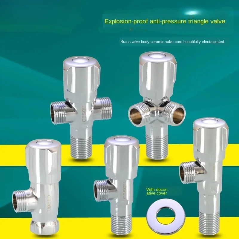 1/2 inch hot and cold water angle stop valve for sink, basin, kitchen sink, toilet, solar water heater switch