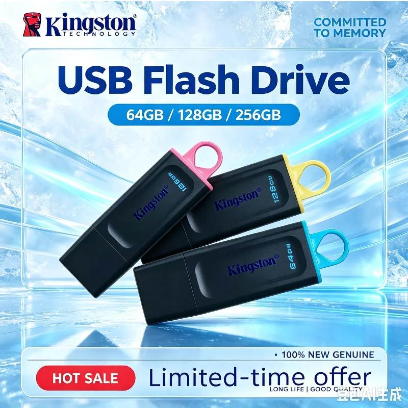 Kingston DTX USB 3.2 Gen1 Flash Drive 64GB 128GB 256GB Mini Pocket Pendrive Portable Memory Stick For Laptop Desktop PC
