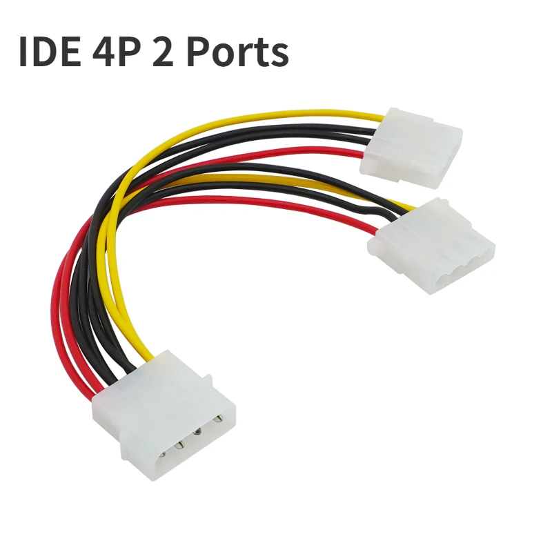 18cm 2 Way 4 pin PSU Power Splitter Cable LP4 Molex 1 to 2 Futural Digital Hot Selling JUN30