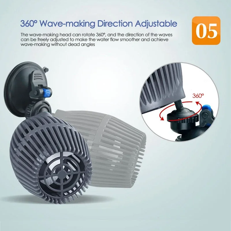 220V 4/6/8/12/24W 360 °   Rotierende Wave Maker Aquarium Wavemaker Wasserpumpe Tauch Aerobic Pumpe Wasserzirkulationspumpen