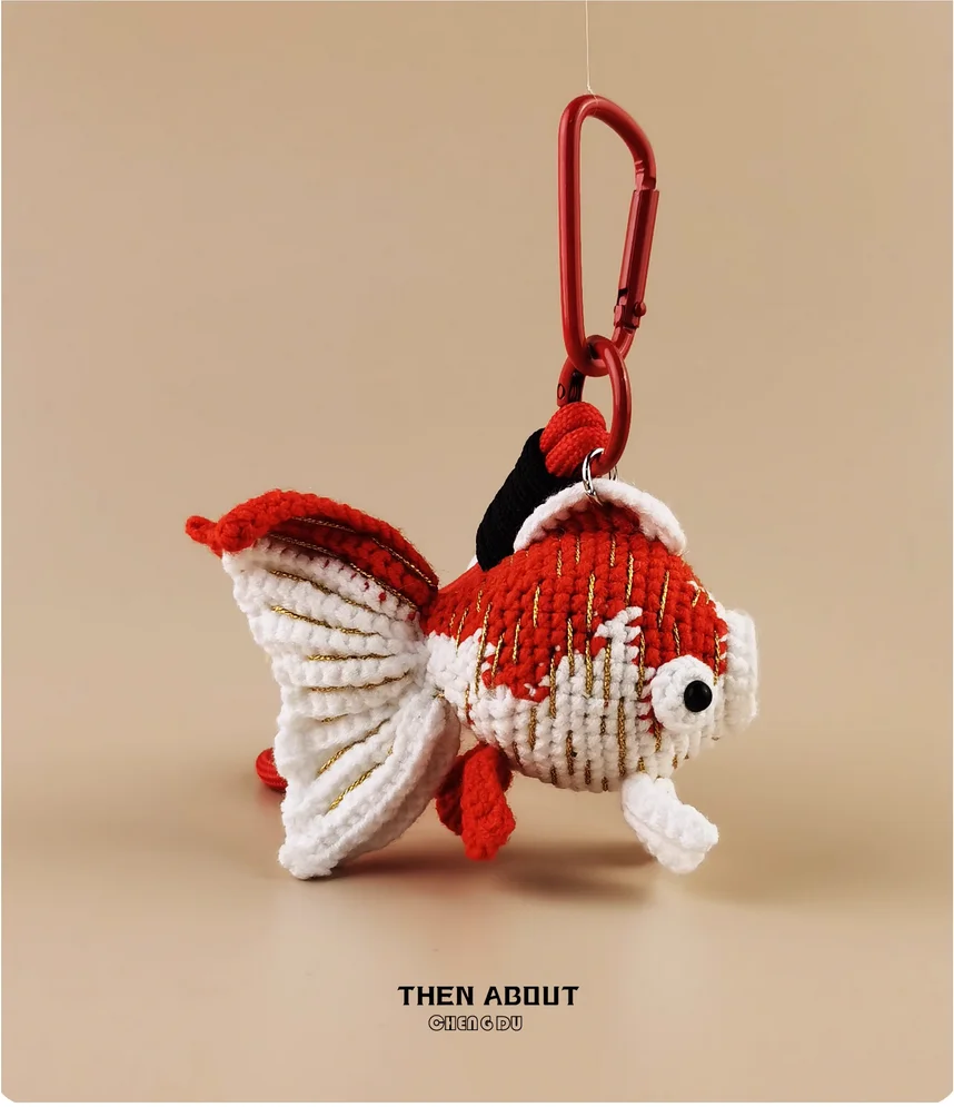 Good luck koi fish spit bubble bag pendant pendant Keychain pendant senior niche gift
